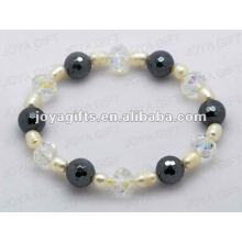 Hematite Crystal Beaded bracelet